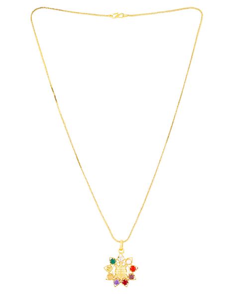 Navratan Extension Men's Brass Pendant – VOYLLA