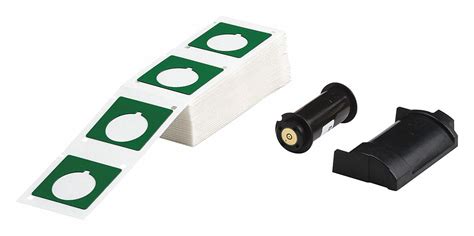 1 51/64 in x 1 51/64 in, Polyester, Pre-Cut Label Stock Roll - 3PYT6 ...