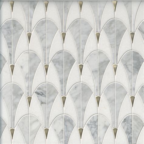 Poirot Marble Mosaic Wall and Floor Tile - The Tile Shop