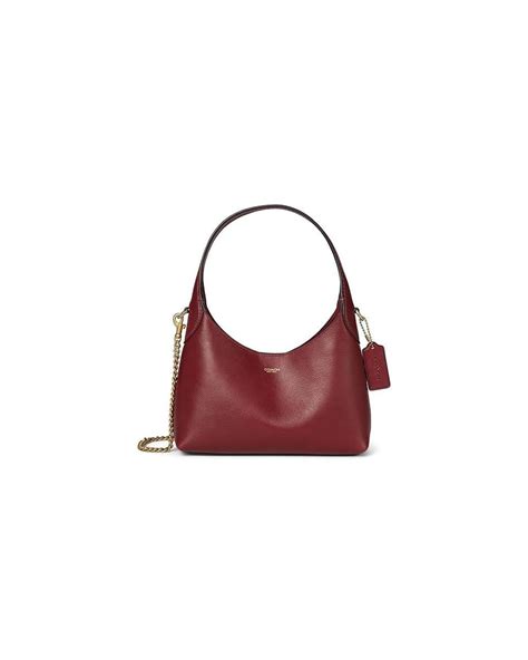 COACH Brooklyn Shoulder Bag 23 (Dark Ruby) Shoulder Handbags in Red | Lyst