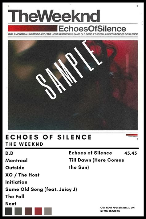 The Weeknd Album Poster Bundle / DIGITAL / Album Cover Poster | Etsy