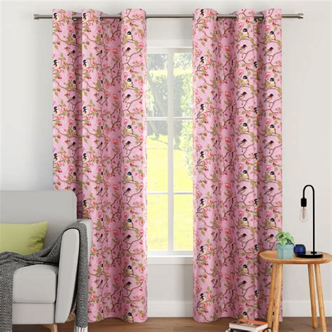 Encasa Homes Blackout Curtains (8 ft, 2 Panels) - Room Darkening ...