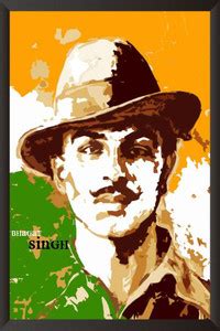 AD Fine Quality Wall Poster Bhagat Singh Paper Print - Personalities ...