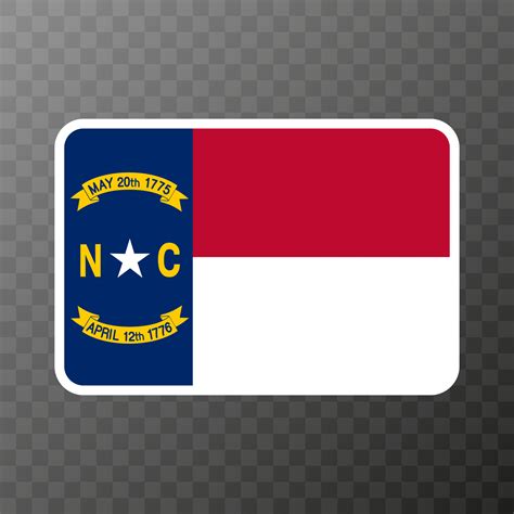 North Carolina state flag. Vector illustration. 21822965 Vector Art at ...