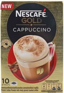 Nescafe Gold Cappuccino Premix Coffee Powder, 10 Sticks - 205g (10x20 ...
