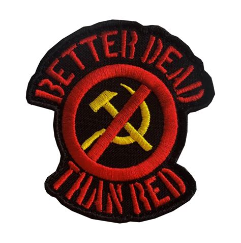 Патч Better dead than red (ID#1858982957), ціна: 150 ₴, купити на Prom.ua