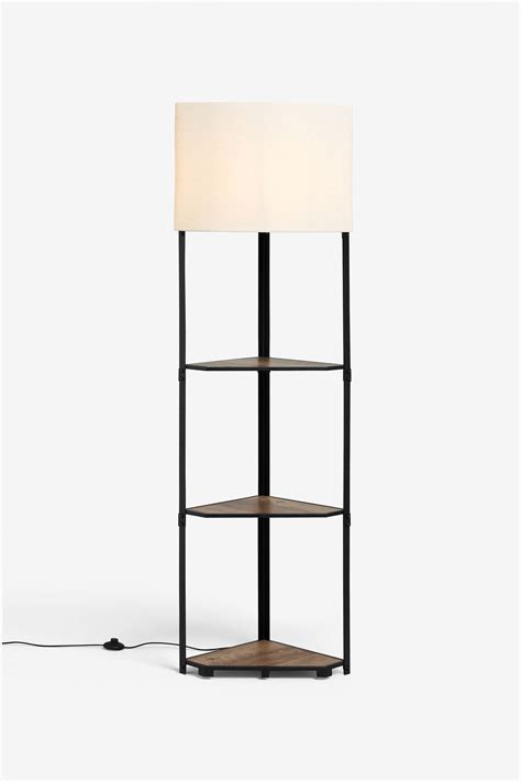 Buy Brown Corner Wood Shelf Floor Lamp from the Next UK online shop