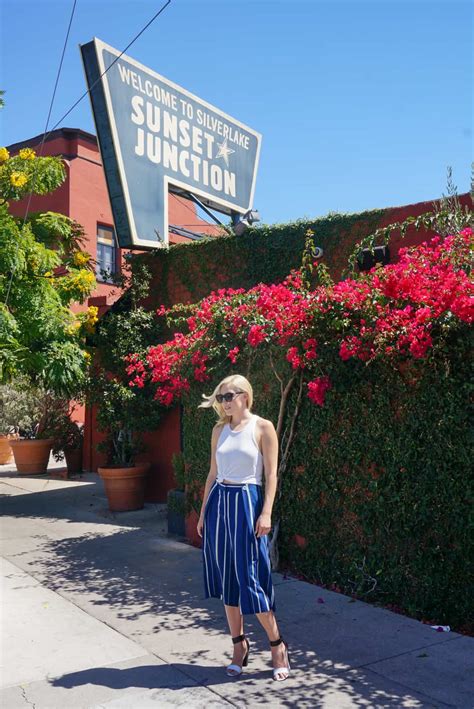 Blue Culottes + Sunset Junction - Love & Loathing Los Angeles
