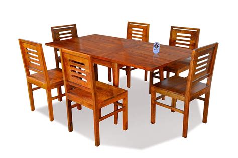 GP CRAFT Solid Wood Butterfly design 4 to 6 seater Convertible Dining ...