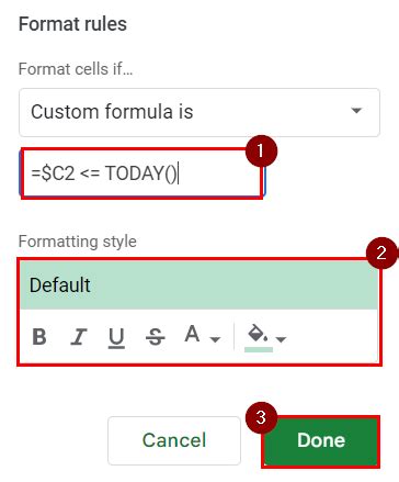 Image result for Conditional Formatting Google Sheets with Dates