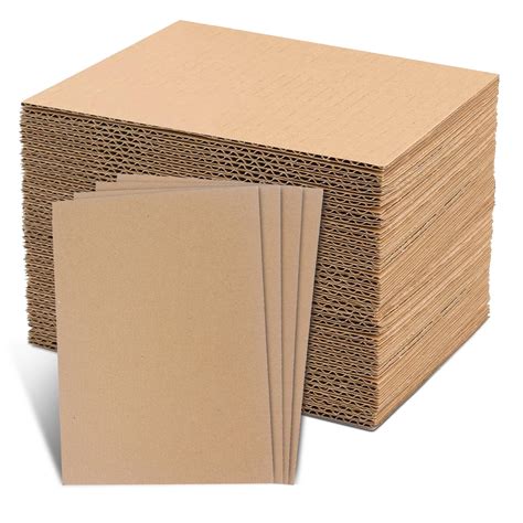 Amazon.com: 105 Pack Corrugated Cardboard Sheets (11 x 8.5 Inch),Thick ...