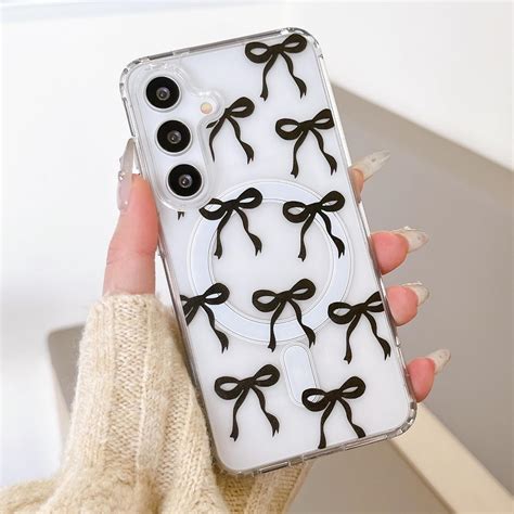 Amazon.com: UEEBAI Magnetic for Samsung Galaxy A16 4G/5G Case, Bow Case ...