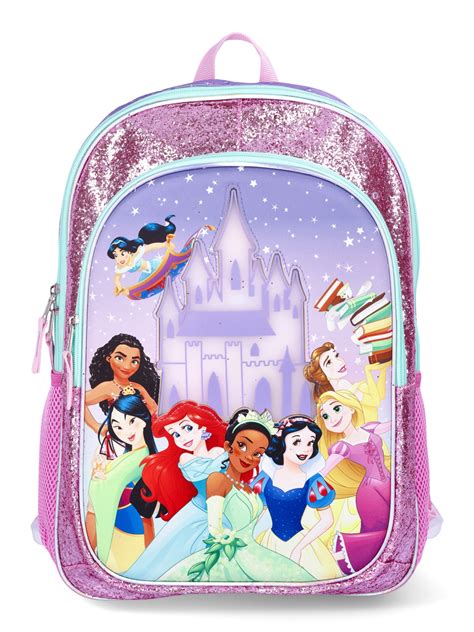 Disney Princess Girls 17" Light Up Backpack Multi-Color - Walmart.com