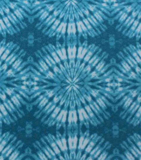 Anti- Pill Fleece Fabric- Light Blue Tie Dye Circle at Joann.com ...