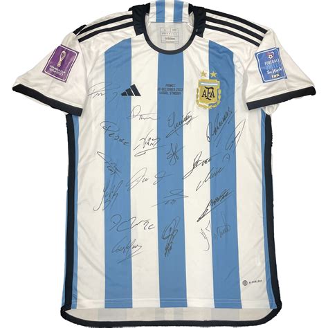 Argentina 2022 FIFA World Cup Champions Signed & Framed Jersey ...