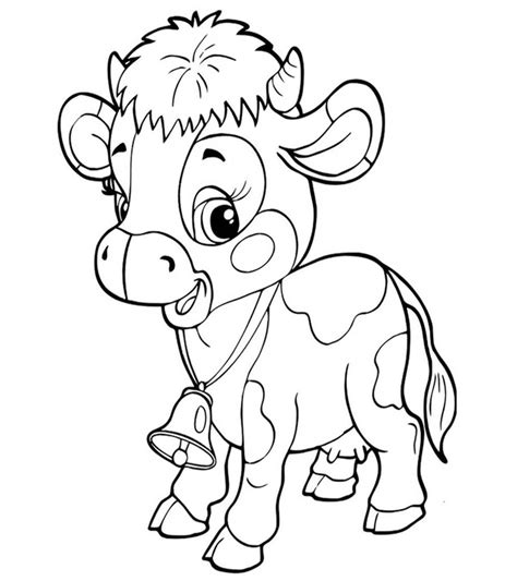 Cow Coloring Pages For Toddlers