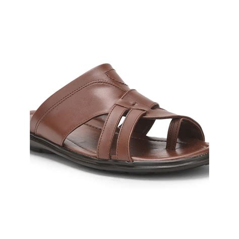 Buy Coolers Casual Tan Toe Ring Slipper For Men LG-735 By Liberty