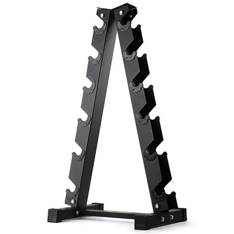 Buy PhysKcal Dumbbell Rack Heavy Duty Steel 350kg/400kg Load Bearing, 5 ...