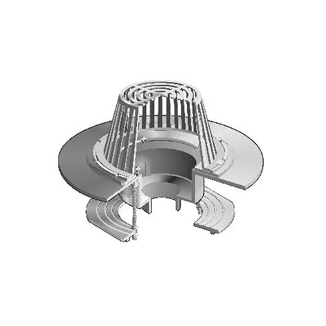 BIM objects - Free download! R1200-Z Large Sump Dexotex Roof Drain with ...