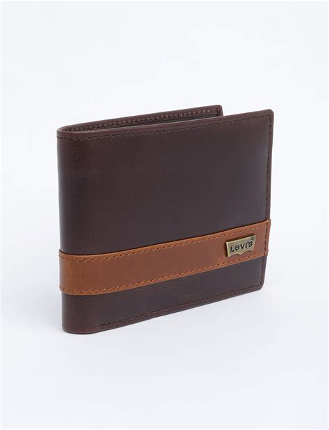 Men's Brown Colorblock Bi-Fold Wallet – Levis India Store