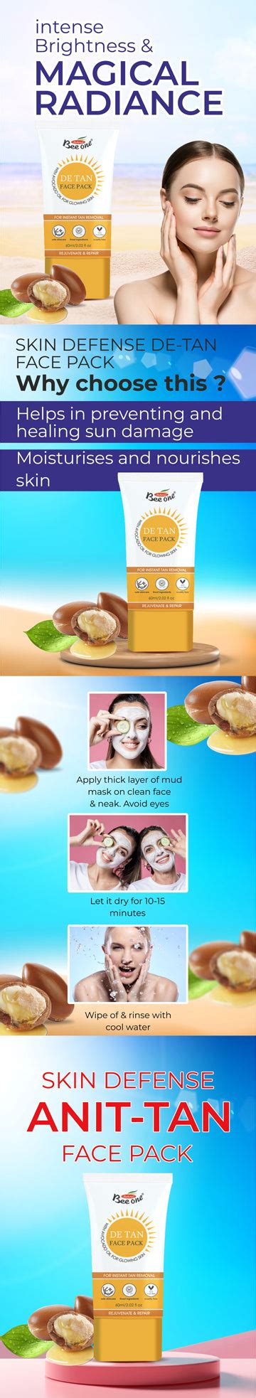 DE-TAN FACE PACK 60ML – Beeone