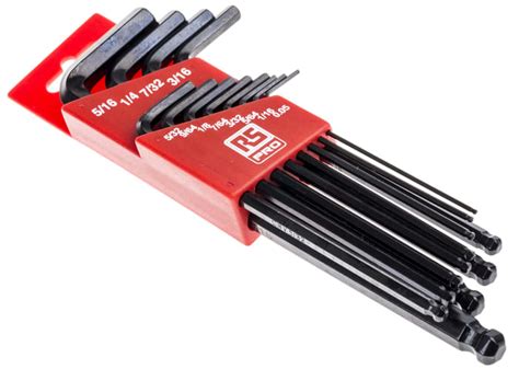 RS PRO | RS PRO 12 piece L Shape Imperial Hex Key Set, 0.05 → 7/32in ...