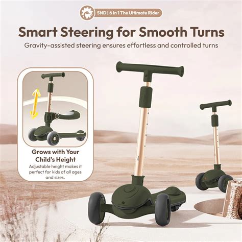 Children's Scooter With Seat Push-Handle & Canopy - Buy Now