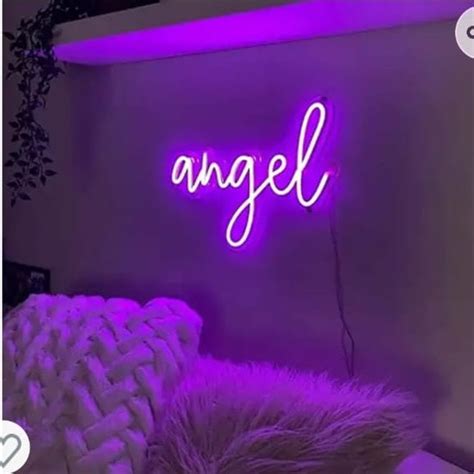 Brighten Your Space with Angel Word Neon Sign | The Seven Colours