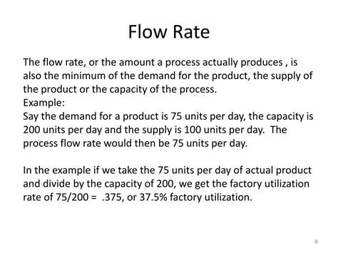 Image result for Process Flow Rate Example