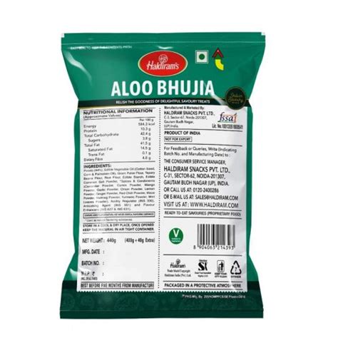 Haldiram's Aloo Bhujia, 400g (with Extra 40g)