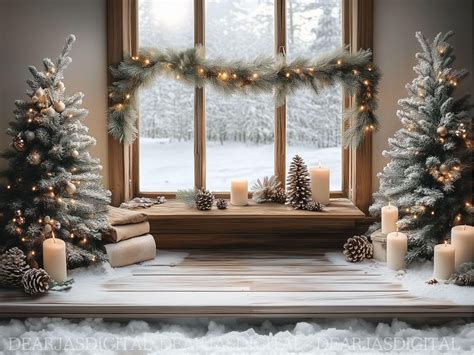 Christmas Zoom Backgrounds | Holiday Season Backdrop | Realistic Home ...