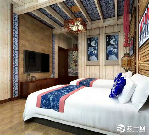 中式名宿客房 - 效果图交流区-建E室内设计网