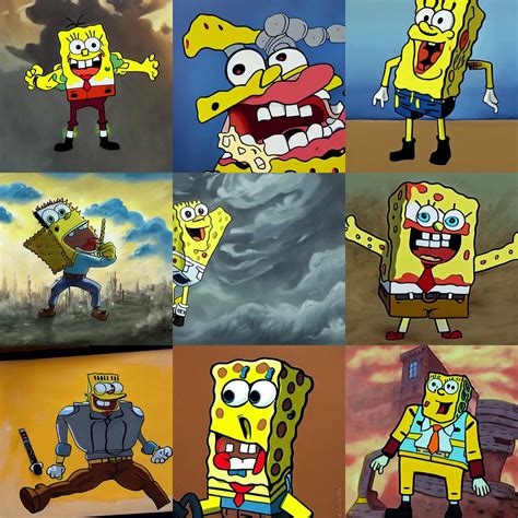 gigachad spongebob squarepants, realistic | Stable Diffusion