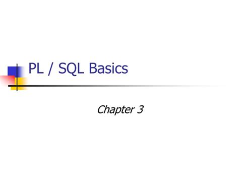 Image result for PL/SQL Basics