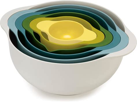 Amazon.com: Joseph Joseph Nest 100 Prep & Store Mixing Bowl Set with Lids, 4-piece, Stainless ...