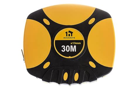 HOGARSWE Long Fiberglass Tape Measure, Closed Reel Measuring Tape,100FT ...