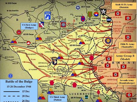 Battle Of The Bulge Wwii Map Battle Of The Bulge – 1st Infantry