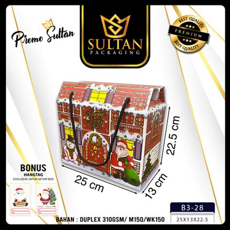 Jual Kotak packaging - Kotak Hampers Natal - Gable Box - kotak kue ...
