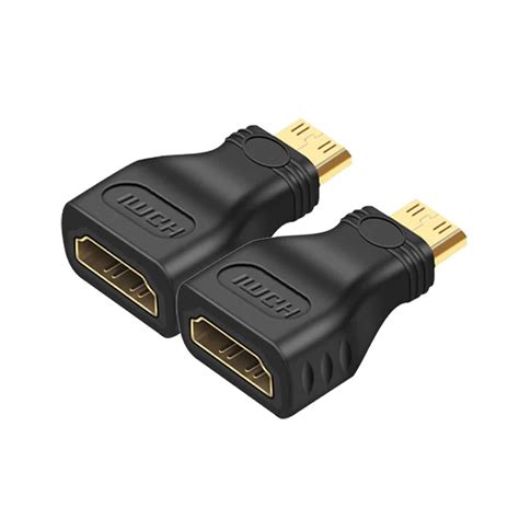 MX Mini HDMI Male to HDMI 19 Pin Female Connector, 1080p 4K HDMI ...