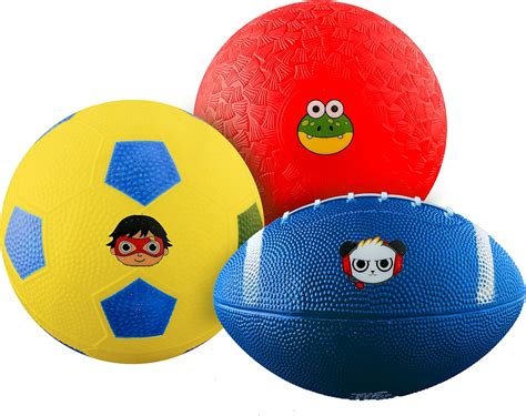Buy Franklin Sports Ryan's World Mini Sports Balls 3 Pack - Mini ...