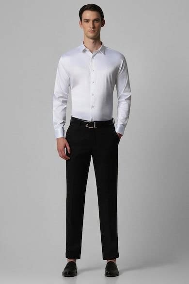 Buy Men White Slim Fit Solid Full Sleeves Party Shirt Online - 930305 ...