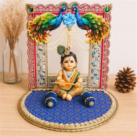Ladoo Gopal & Ganpati Singhasan – Royal Entice