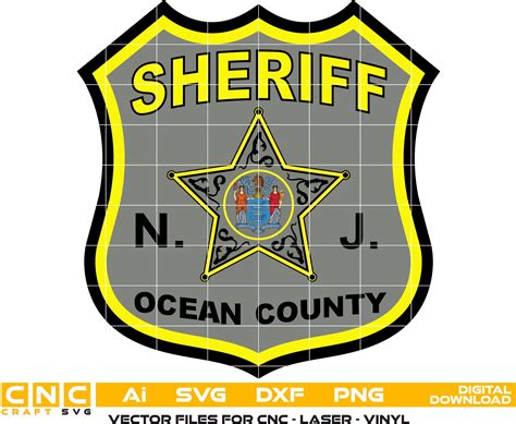 Sheriff Badge, Ocean County Sheriff Badge, New Jersey Sheriff Badge Co