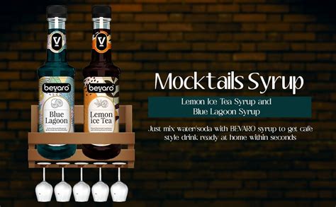 Bevaro Lemon Ice Tea Syrup and Blue Lagoon Syrup| Syrups for drinks ...