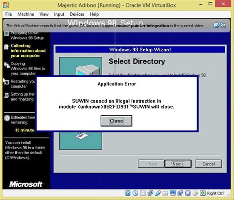 Image result for FixWin 98 Resolution On VirtualBox