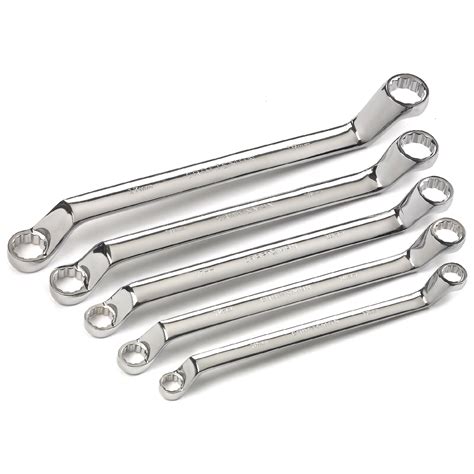 Craftsman 5 pc. Metric Full Polish 12 pt. Deep Offset Box End Wrench Set