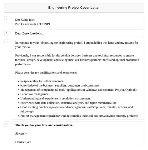 Image result for Cover Letter Project Engineering Examples