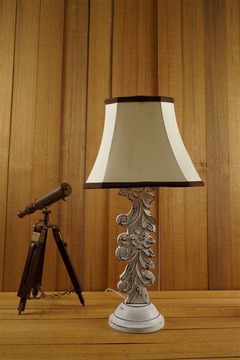 Buy White Carving LAMP Antique FINSIH with Square Shade Color-Khadi ...