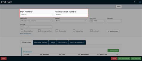 Image result for Adding Part Numbers in Opera