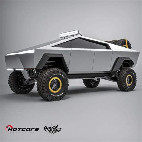 Baja Tesla Cybertruck Is a Lifted Off-Roader Rendering With Portal EV Axles